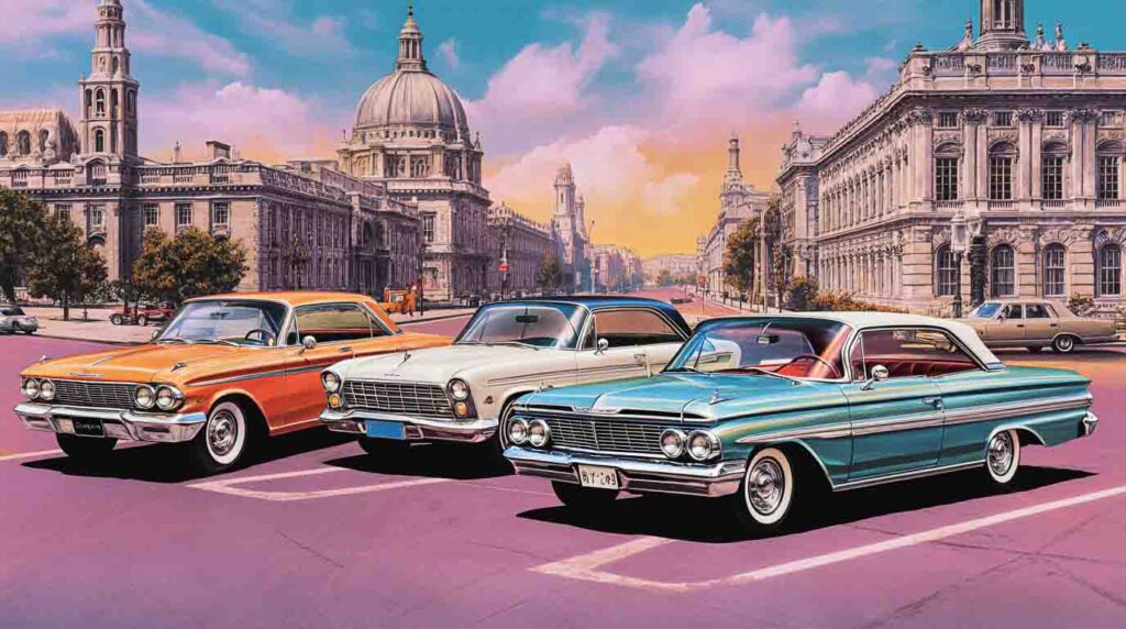 voitures vintage-modernes